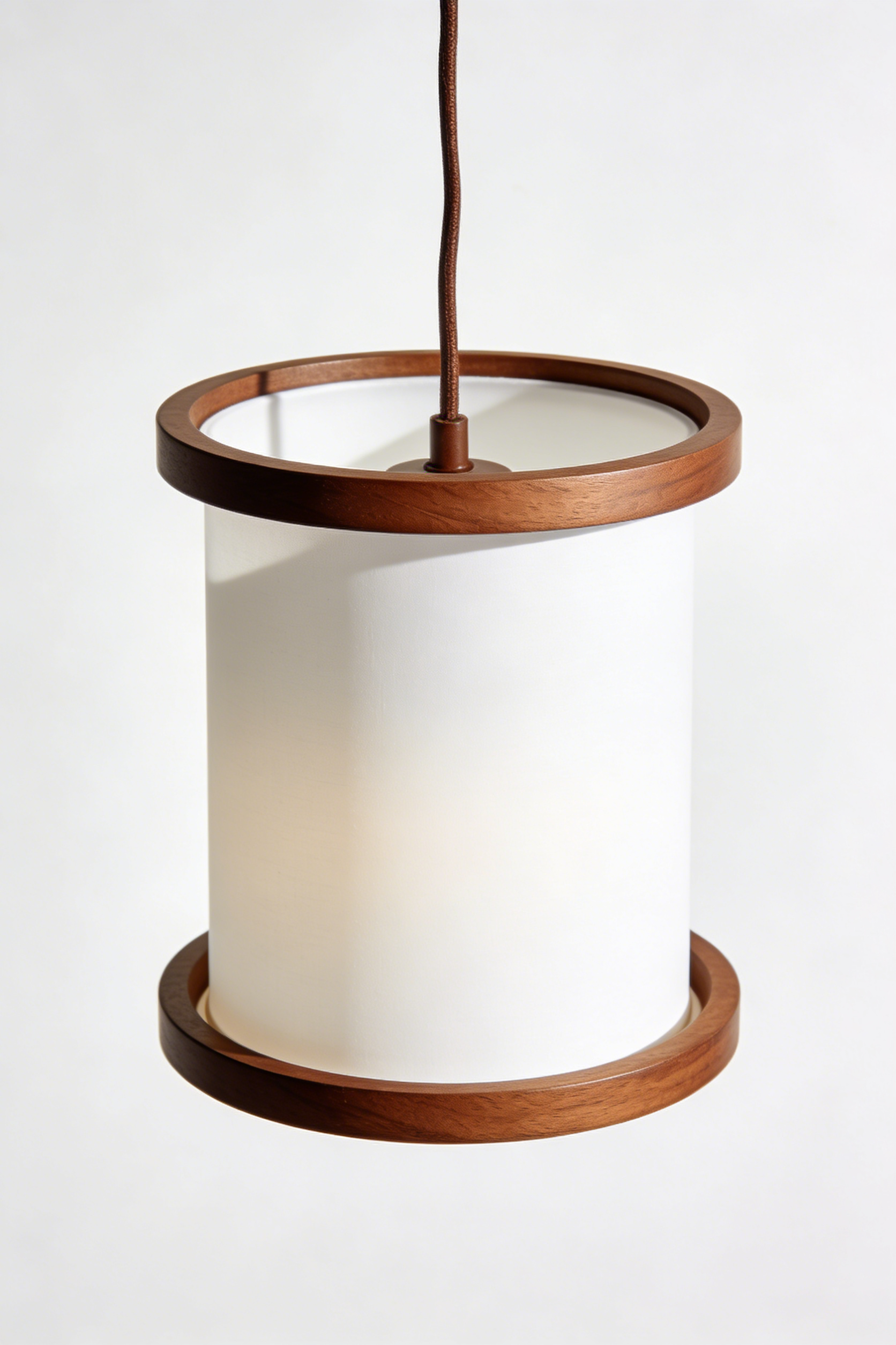 Scandinavian Bell Pendelleuchte - Stoff Skandinavisch Design auf weißem Hintergrund