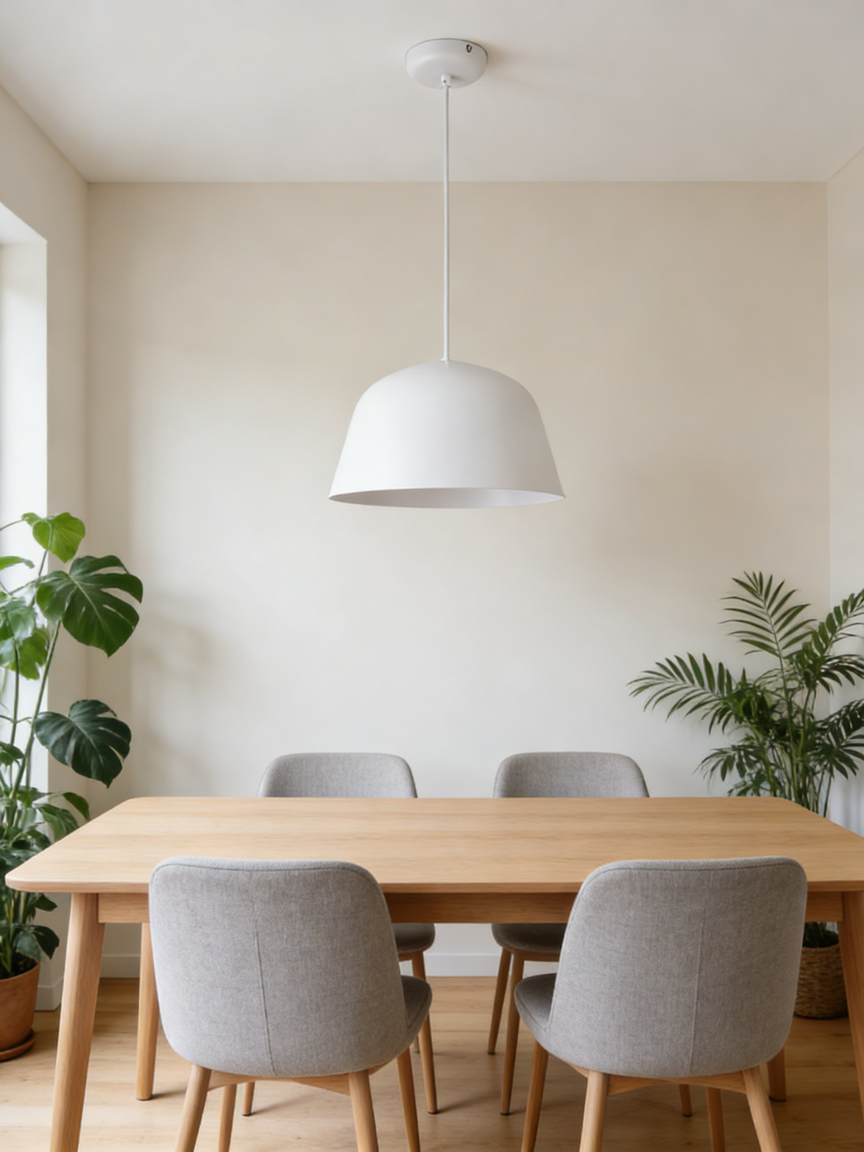 Minimalist White Pendelleuchte